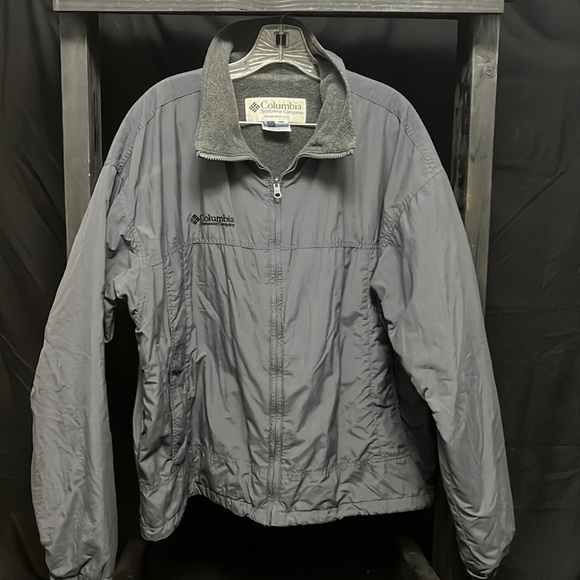 Columbia- gray full zip fleece lined midweight jacket - Picture 1 of 6